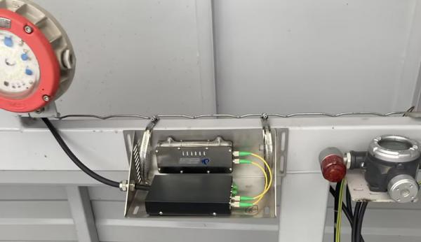 中石化合肥巢湖LNG加气站——(甲烷)壁挂式无源激光监测系统